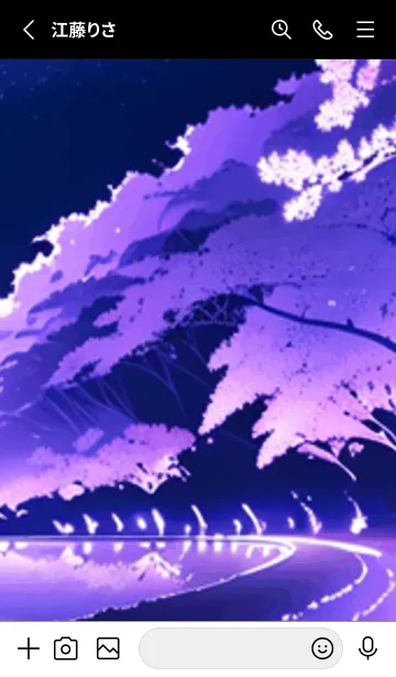 [LINE着せ替え] 冬のサクラ #CIIaZ212。の画像2