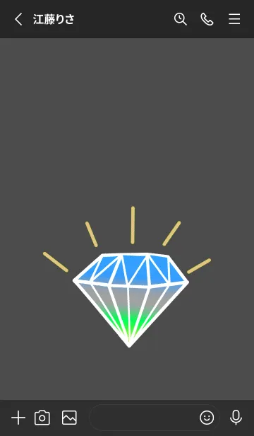 [LINE着せ替え] グラデーション ダイヤモンド .158の画像2