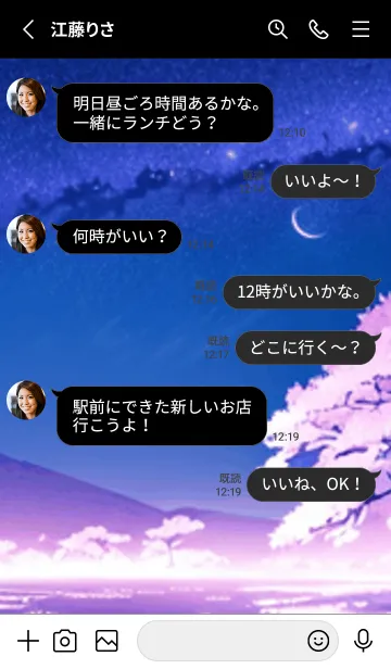 [LINE着せ替え] 冬のサクラ #CIIaZ28。の画像3