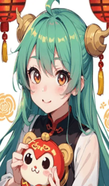 [LINE着せ替え] 新年、幸福を届ける O 2の画像1