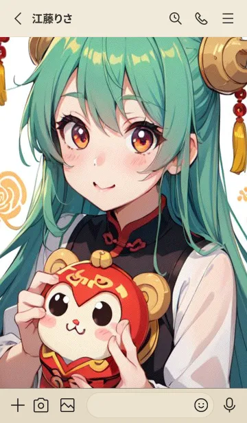 [LINE着せ替え] 新年、幸福を届ける O 2の画像2