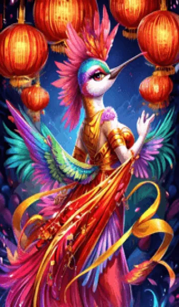 [LINE着せ替え] 新年、幸福を届ける O 55の画像1