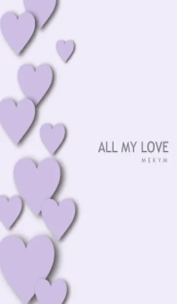[LINE着せ替え] ALL MY LOVE-PURPLE HEART 23の画像1