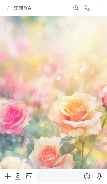 [LINE着せ替え] 薔薇(バラ)の花の着せかえ(R2555)の画像2