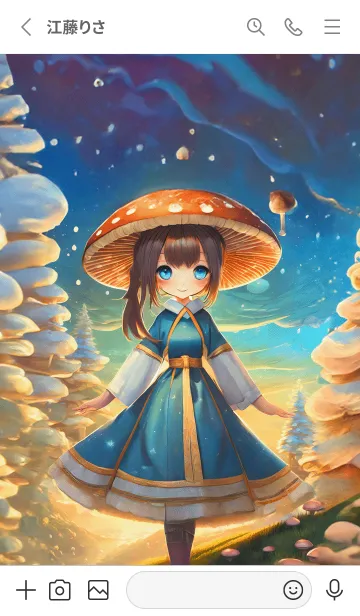 [LINE着せ替え] mushroom girl04_JPの画像2