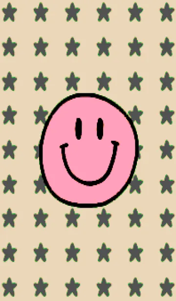 [LINE着せ替え] 手書き スタースマイル 90の画像1