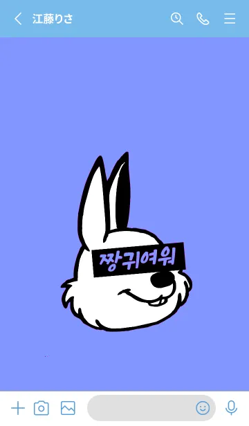 [LINE着せ替え] KOREA RABBIT THEME 135の画像2