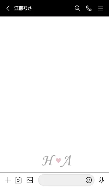 [LINE着せ替え] LOVE INITIAL-H&A イニシャル 9の画像2