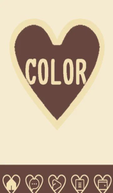 [LINE着せ替え] beige color F55の画像1