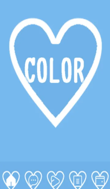 [LINE着せ替え] blue color F51の画像1