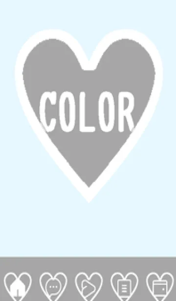 [LINE着せ替え] blue color F54の画像1