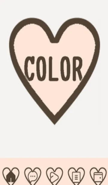 [LINE着せ替え] brown color F53の画像1