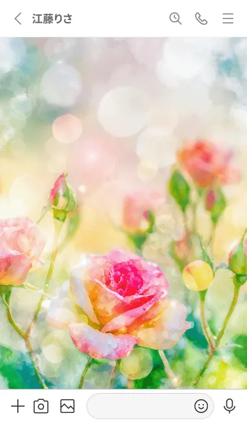 [LINE着せ替え] 薔薇(バラ)の花の着せかえ(R2559)の画像2