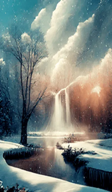 [LINE着せ替え] 優美な冬の風景の着せかえ(Winter-2518)の画像1