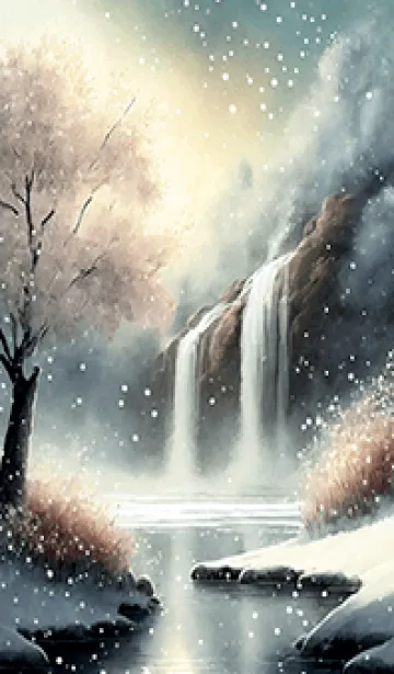 [LINE着せ替え] 優美な冬の風景の着せかえ(Winter-2520)の画像1