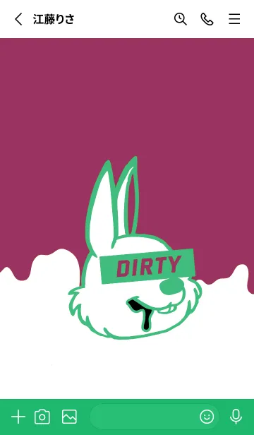 [LINE着せ替え] ダーティ ラビット 285の画像2