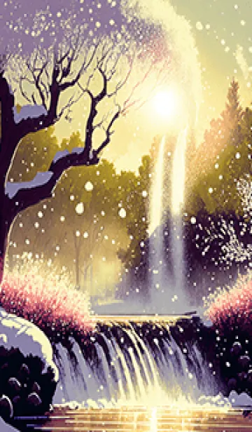 [LINE着せ替え] 優美な冬の風景の着せかえ(Winter-2522)の画像1