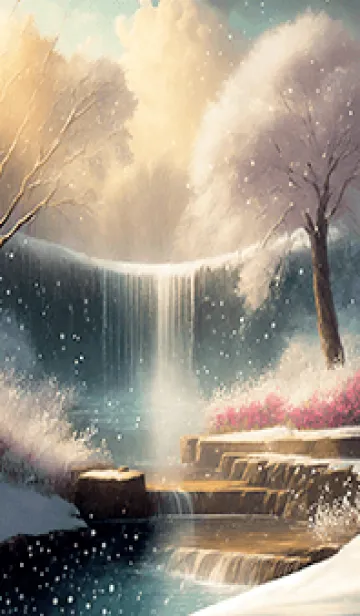 [LINE着せ替え] 優美な冬の風景の着せかえ(Winter-2523)の画像1