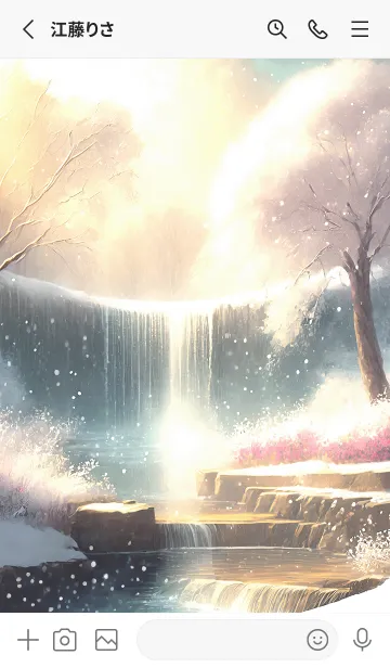 [LINE着せ替え] 優美な冬の風景の着せかえ(Winter-2523)の画像2