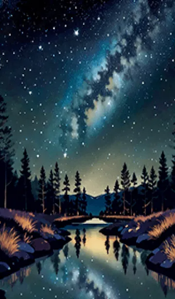 [LINE着せ替え] 穏やかな夜景の着せかえ/624の画像1