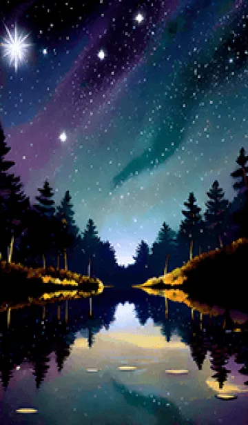 [LINE着せ替え] 穏やかな夜景の着せかえ/628の画像1