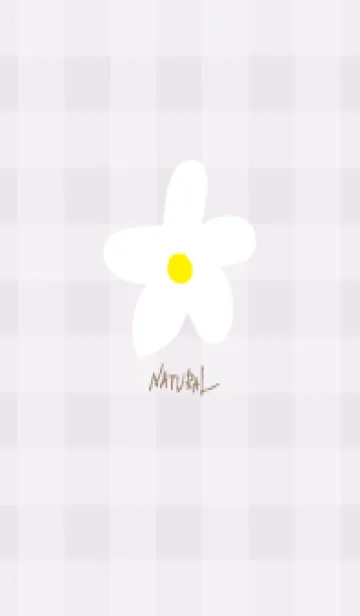 [LINE着せ替え] 白い花 ナチュラル25の画像1