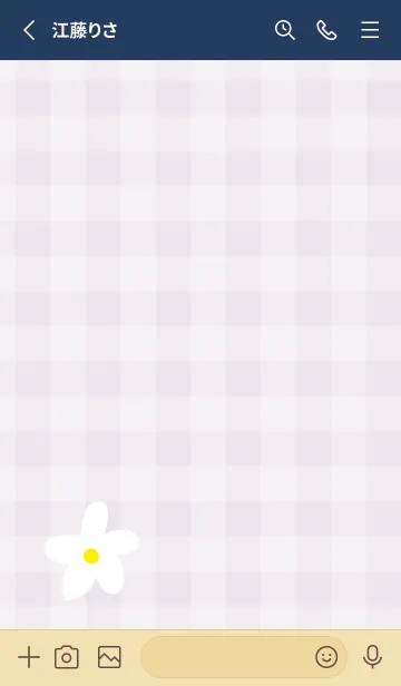 [LINE着せ替え] 白い花 ナチュラル25の画像2