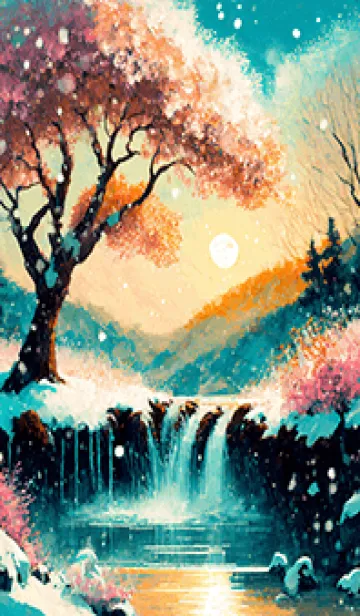 [LINE着せ替え] 優美な冬の風景の着せかえ(Winter-2529)の画像1