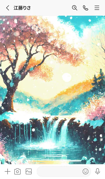 [LINE着せ替え] 優美な冬の風景の着せかえ(Winter-2529)の画像2