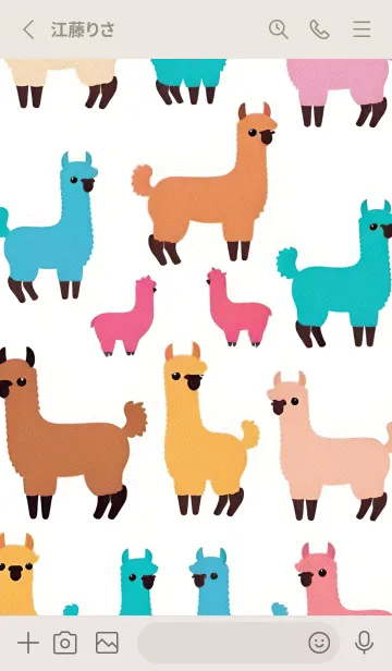 [LINE着せ替え] 新年のアルパカ 7の画像2