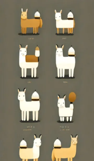 [LINE着せ替え] 新年のアルパカ 12の画像1