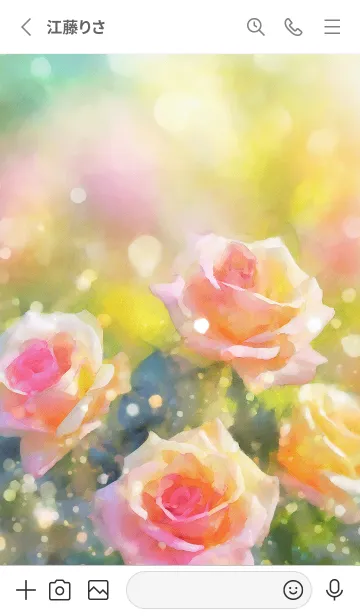 [LINE着せ替え] 薔薇(バラ)の花の着せかえ(R2571)の画像2