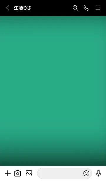 [LINE着せ替え] Black & Jungle Green Theme V7 (JP)の画像2