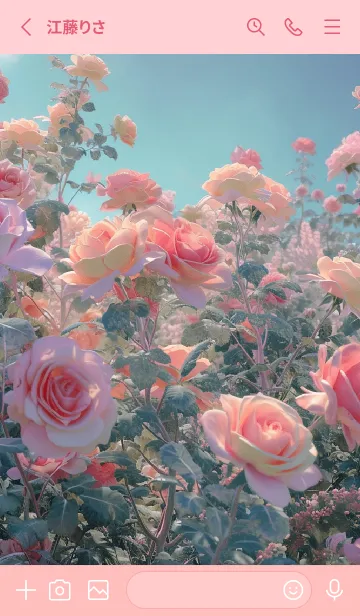 [LINE着せ替え] bright pink rose(JP)の画像2