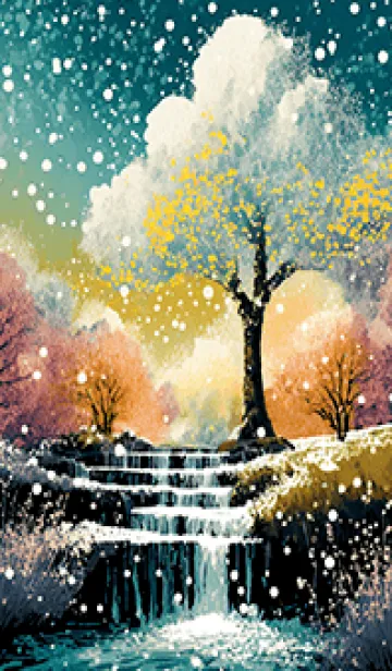 [LINE着せ替え] 優美な冬の風景の着せかえ(Winter-2532)の画像1