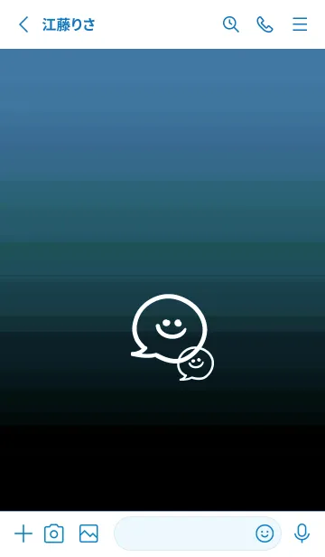 [LINE着せ替え] フキダシスマイル 126の画像2