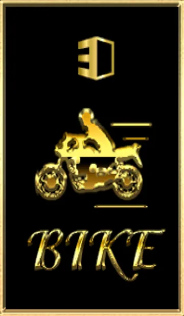 [LINE着せ替え] バイク BIKE GOLD3の画像1
