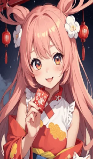 [LINE着せ替え] 新年、幸福を届ける N 4の画像1