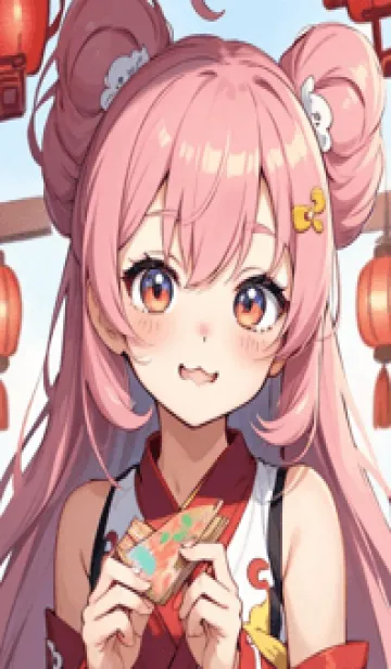 [LINE着せ替え] 新年、幸福を届ける N 3の画像1