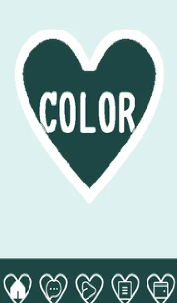 [LINE着せ替え] green color F110の画像1