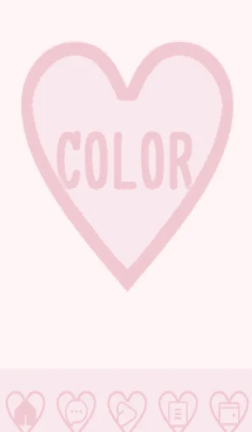 [LINE着せ替え] pink color F55の画像1