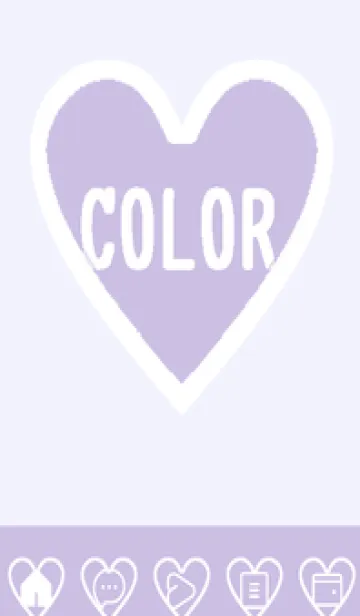 [LINE着せ替え] purple color F54の画像1