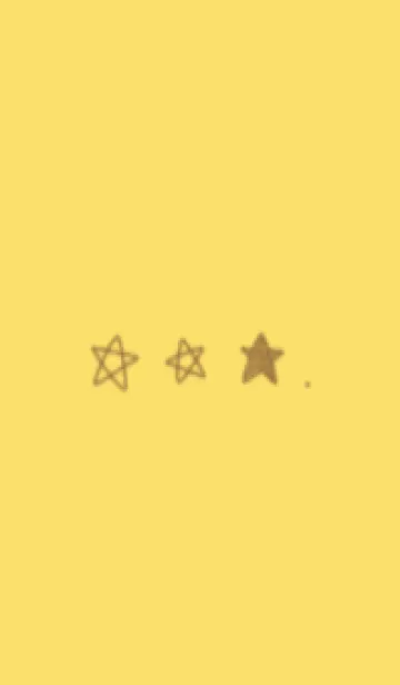 [LINE着せ替え] 星のらくがき(yellow06)の画像1
