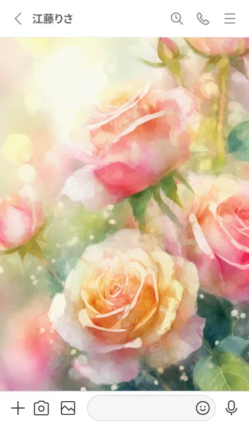 [LINE着せ替え] 薔薇(バラ)の花の着せかえ(R2575)の画像2