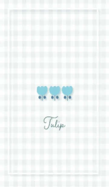 [LINE着せ替え] bluegreenナチュラルなチューリップ06_1の画像1