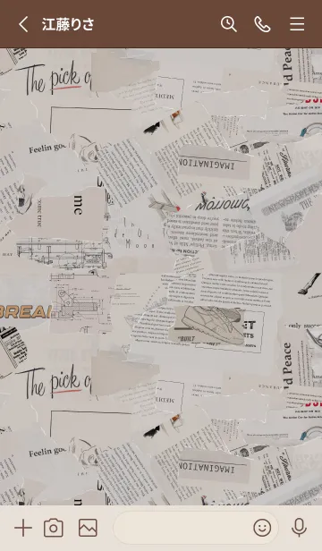 [LINE着せ替え] collage art 79の画像2