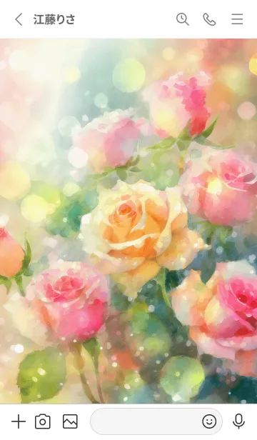 [LINE着せ替え] 薔薇(バラ)の花の着せかえ(R2580)の画像2