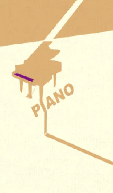 [LINE着せ替え] グランドピアノ  ロイヤルパープルの画像1