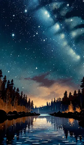 [LINE着せ替え] 穏やかな夜景の着せかえ/640の画像1