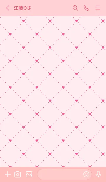 [LINE着せ替え] ハート レース .73の画像2